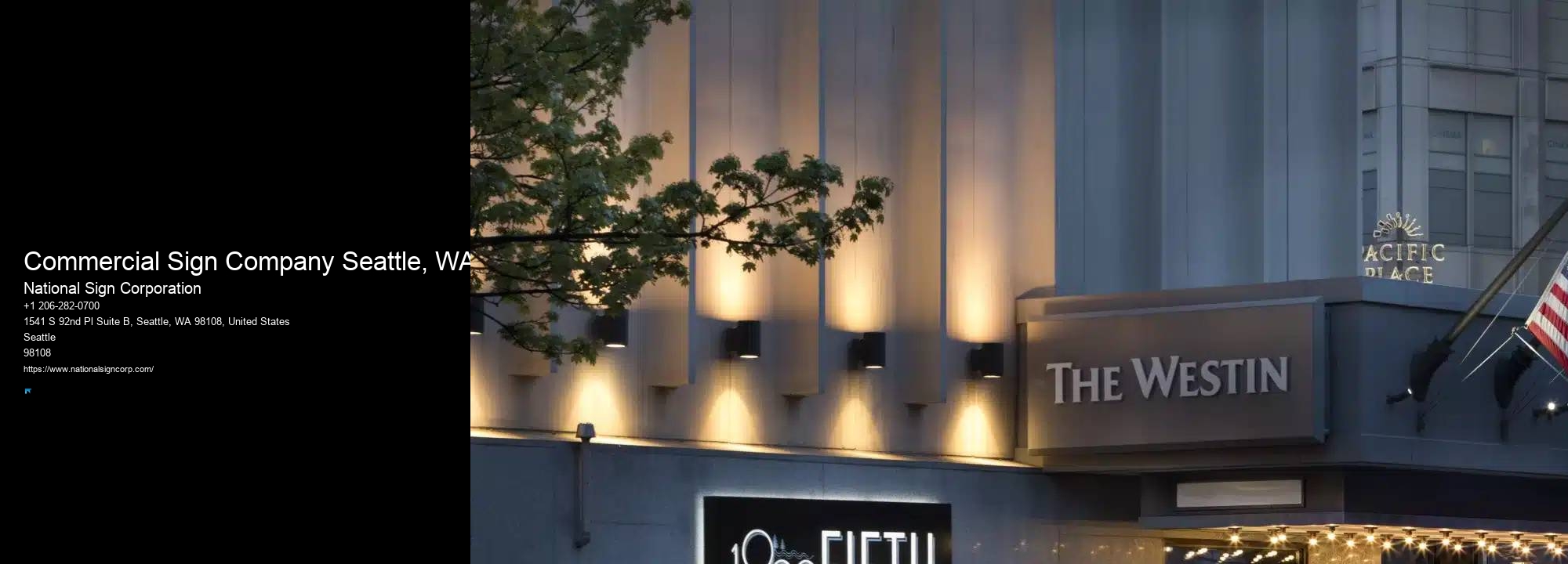 Sign And Banner Installation Commercial Sign Company Seattle, WA
