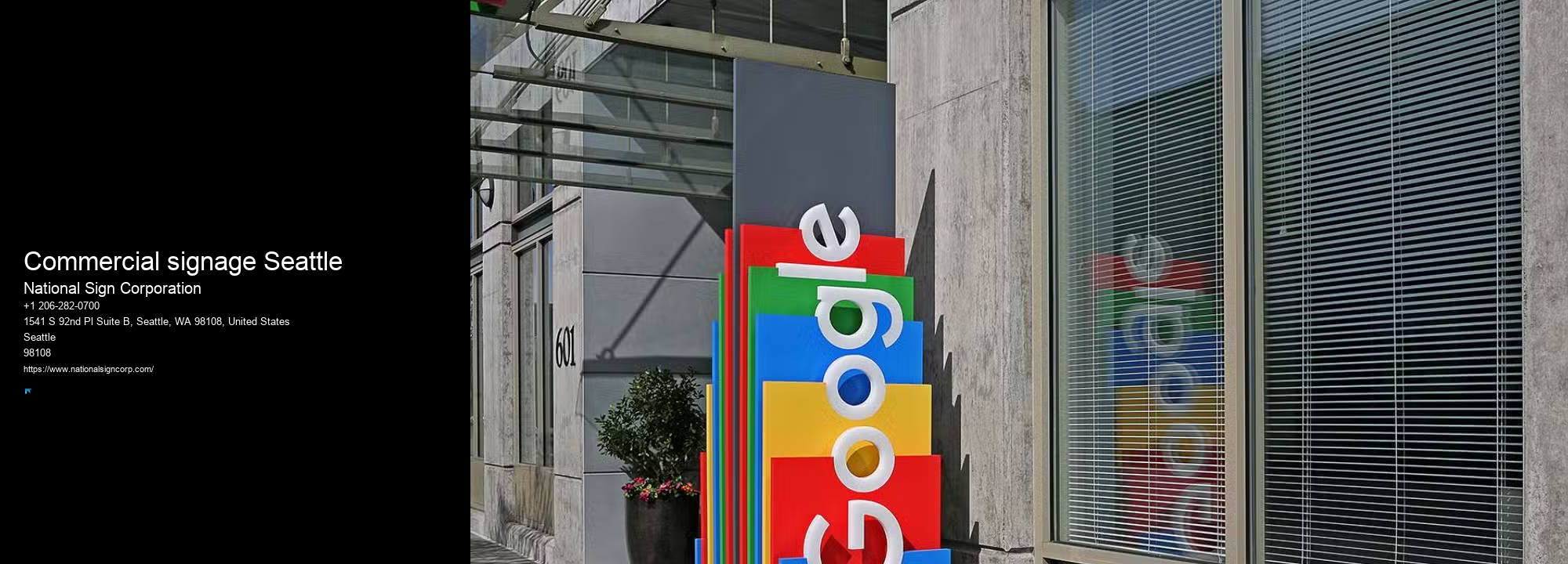 Commercial Sign Company Commercial signage Seattle, WA