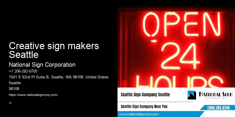 Sign Design Creative sign makers Seattle