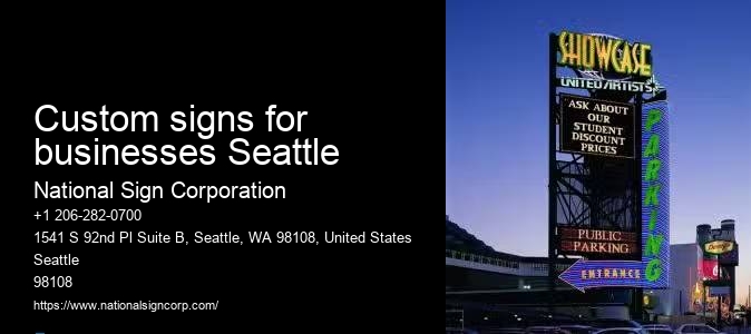 Custom Vinyl Signs Custom signs for businesses Seattle