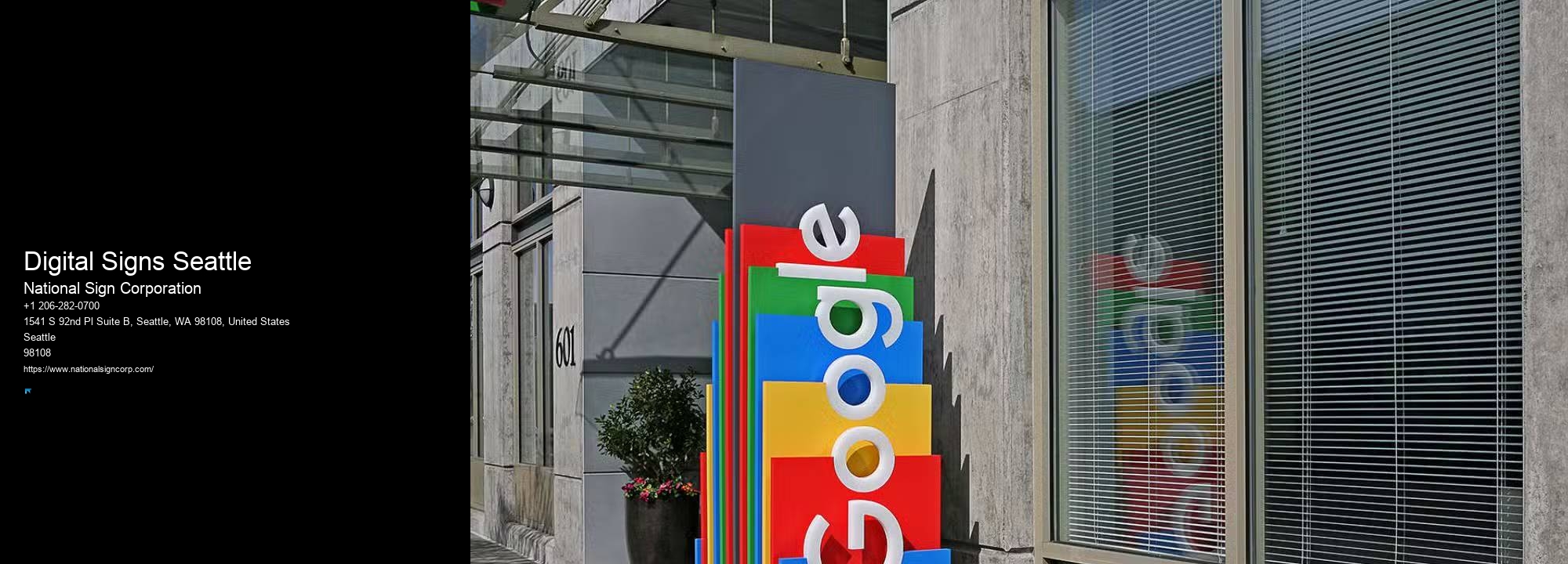 LED display signs Digital Signs Seattle