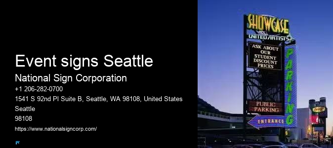 LED signs Event signs Seattle
