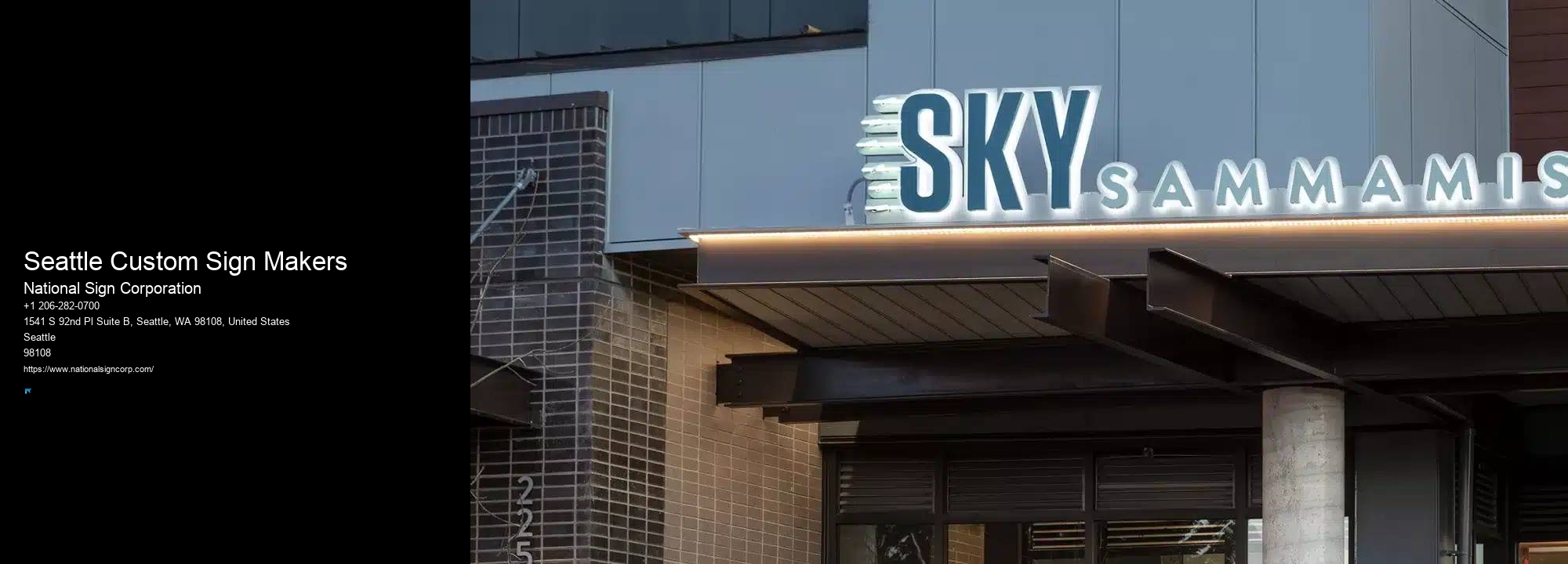 Leading Sign Company in Seattle Custom Sign Makers