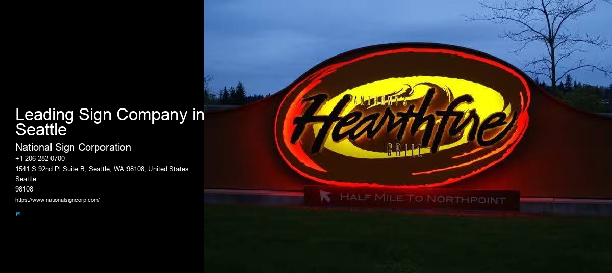 Affordable Custom Wall Signs Leading Sign Company in Seattle