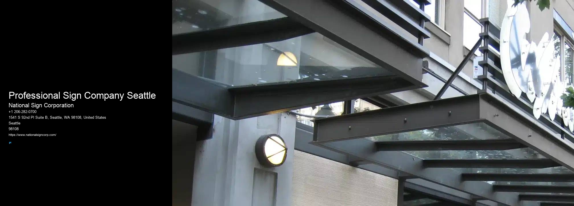 Indoor signage Professional Sign Company Seattle
