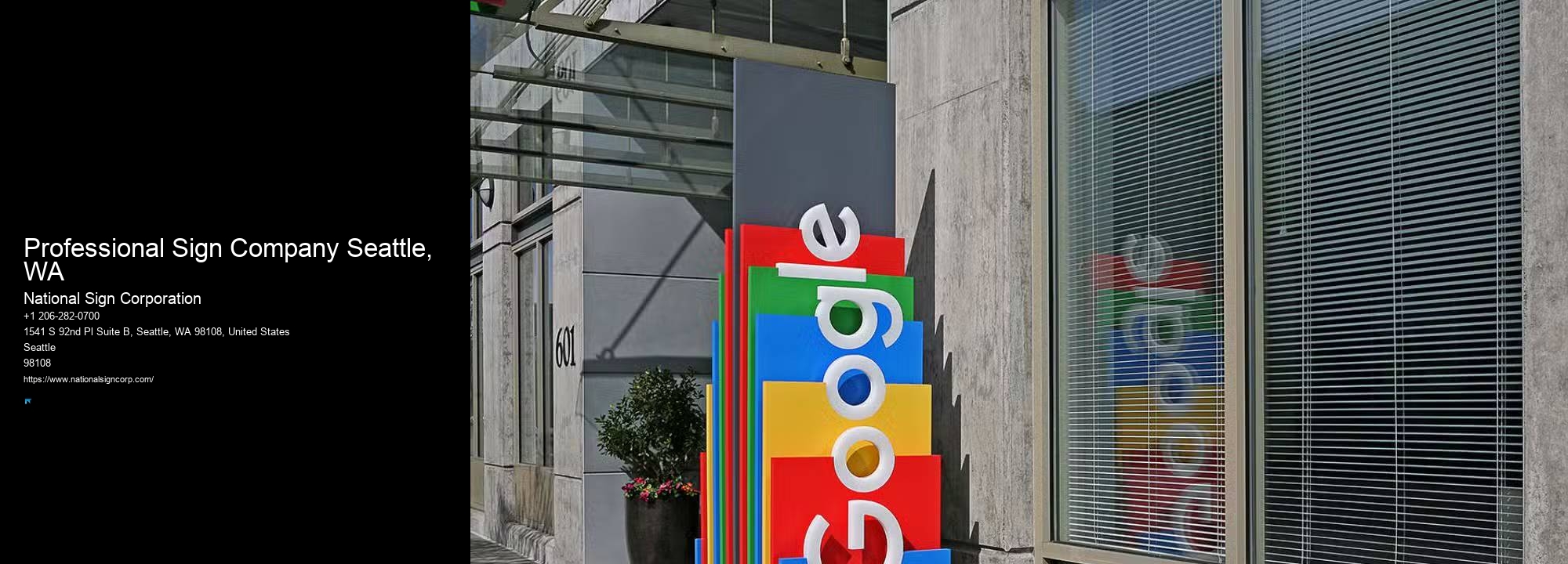 Hanging Outdoor Signs Professional Sign Company Seattle, WA