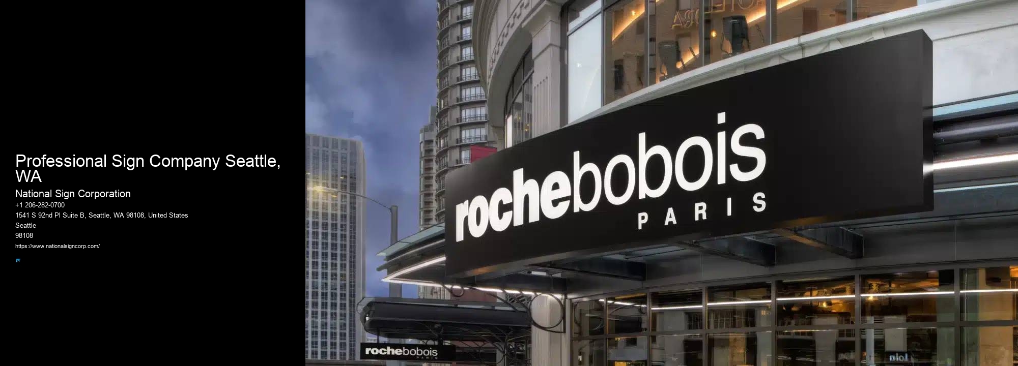 Top-Rated Professional Sign Company Seattle, WA Sign Installers