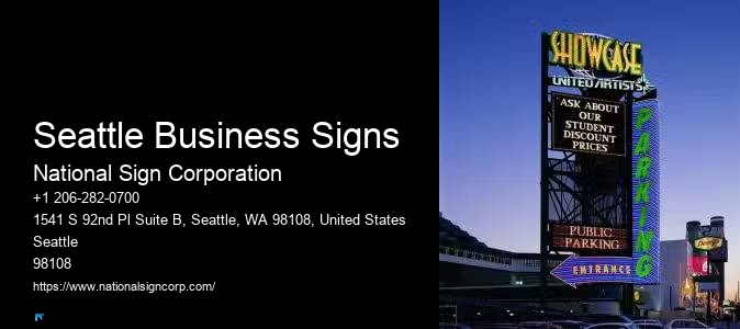 Seattle Business Signs Business Sign Installation