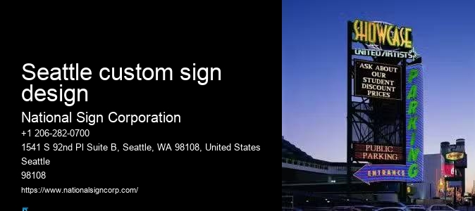 Wooden Sign Installation Seattle custom sign design