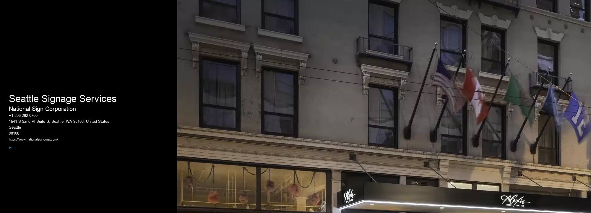 Custom Led Sign Installation Seattle Signage Services