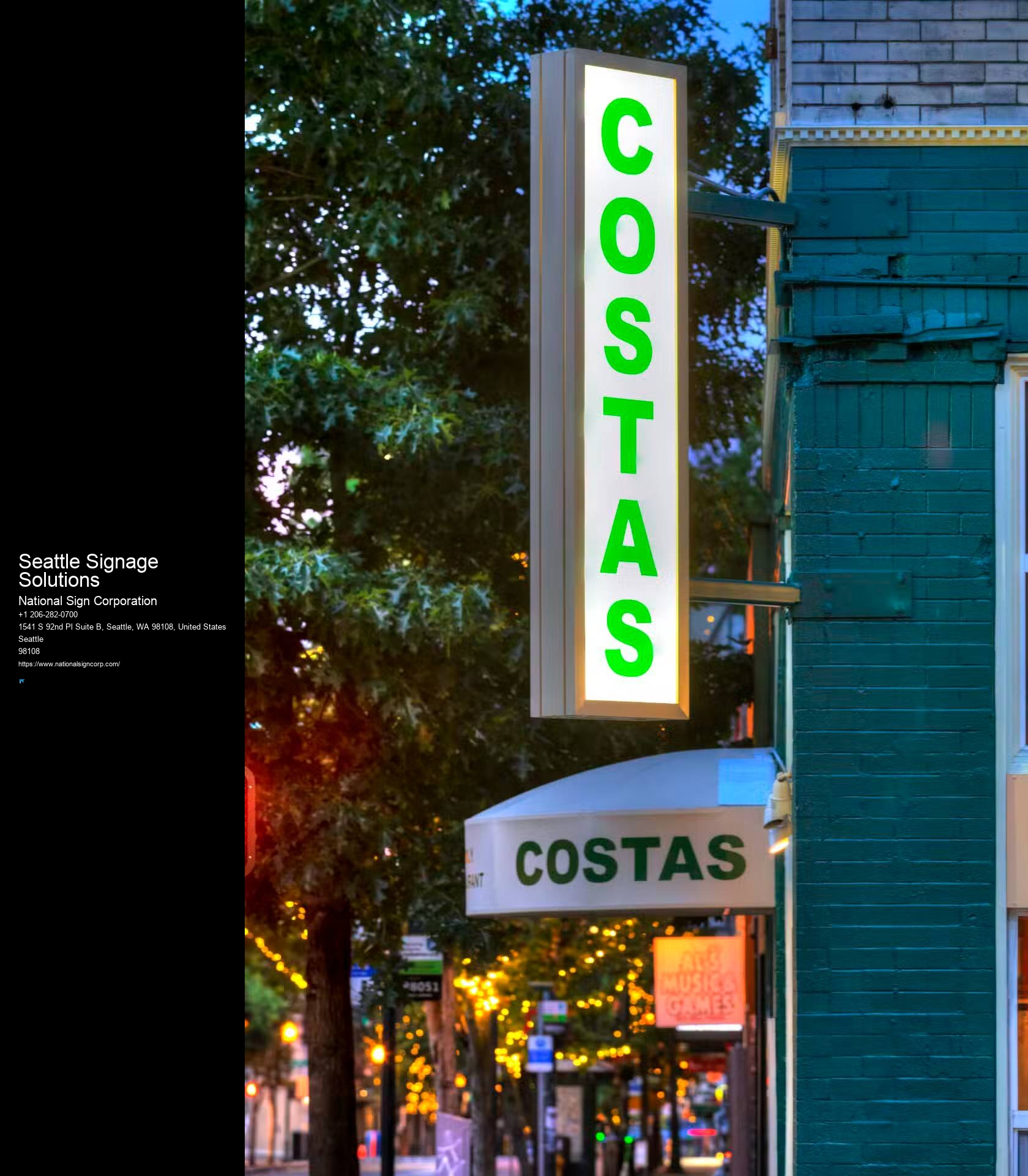 Signage Company Seattle Signage Solutions, WA