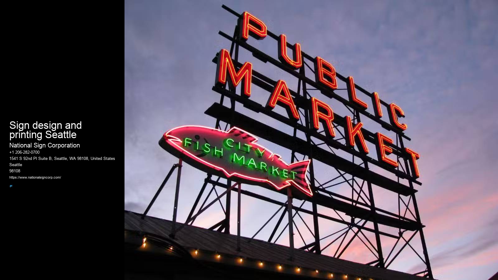 Trade show sign installation Sign design and printing Seattle