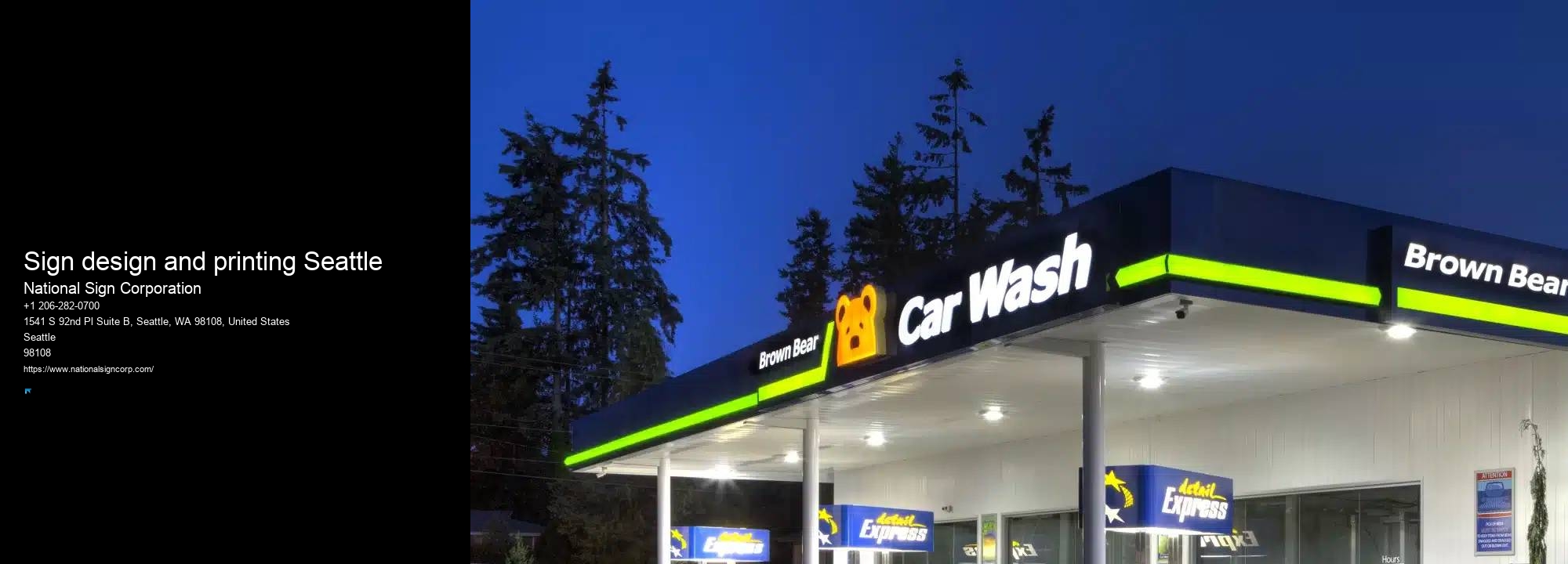 Custom Business Signs Sign design and printing Seattle
