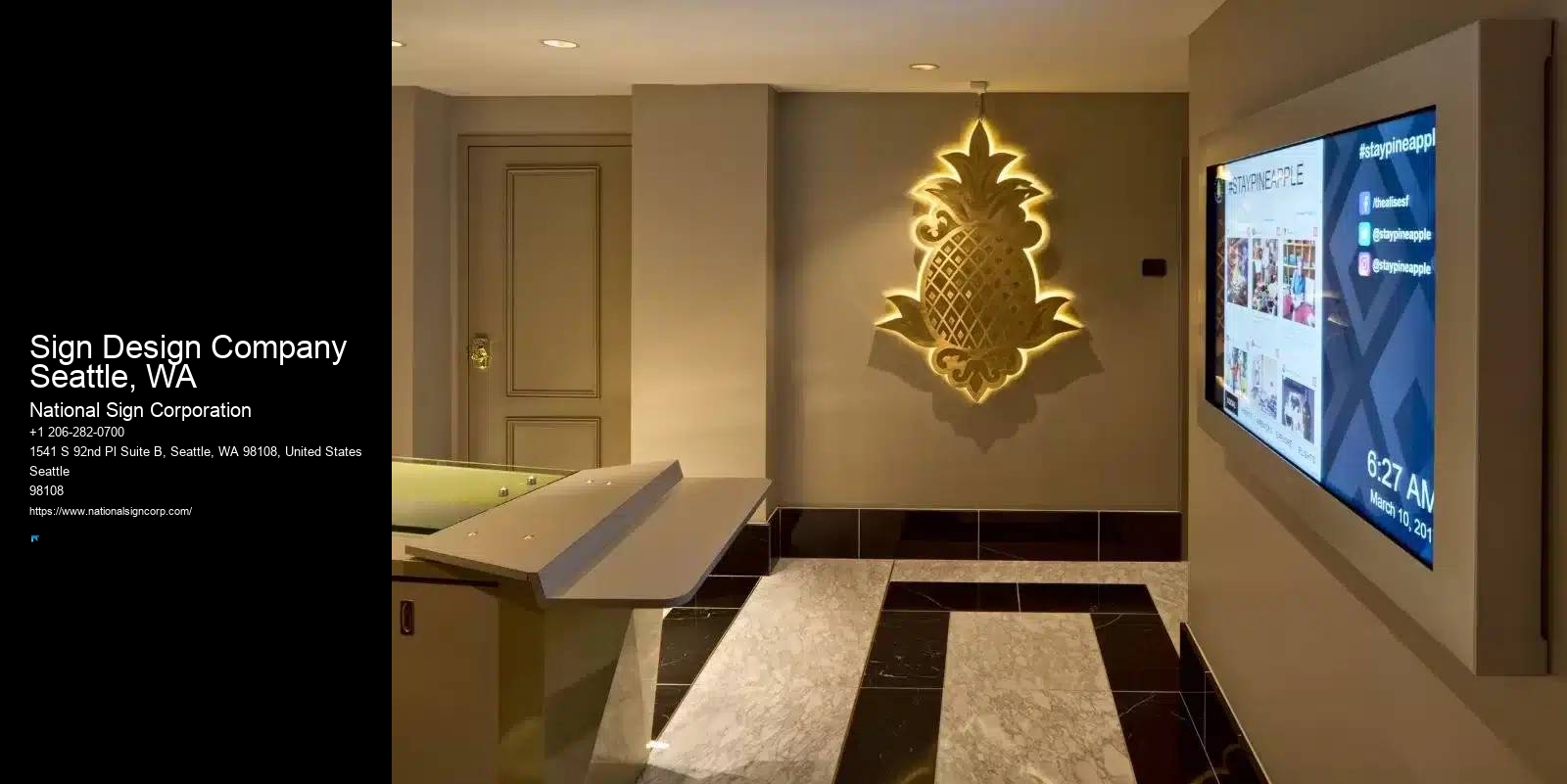 Premium Sign Installation Sign Design Company Seattle, WA