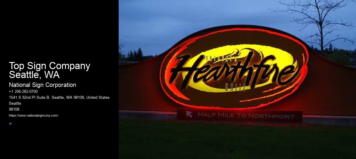 Advanced Sign Installation Top Sign Company Seattle, WA