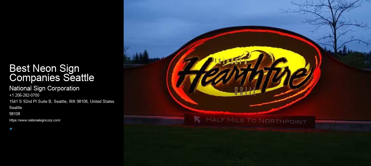 LED Business Signs Best Neon Sign Companies Seattle