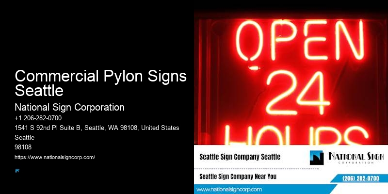 Double-Sided Pylon Signs Commercial Pylon Signs Seattle