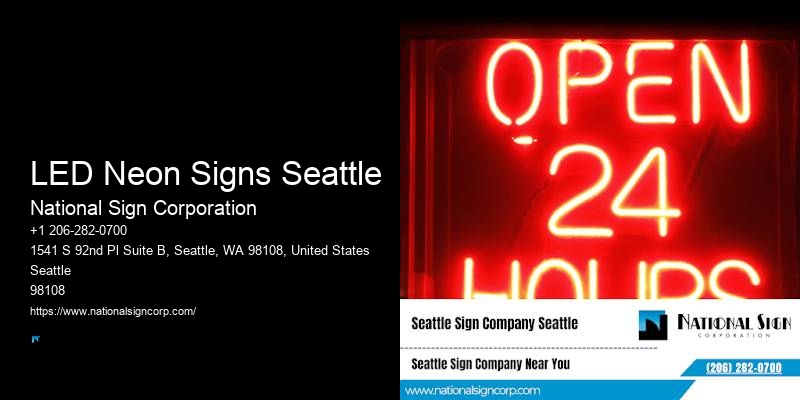 Neon-Style LED Border Signs LED Neon Signs Seattle