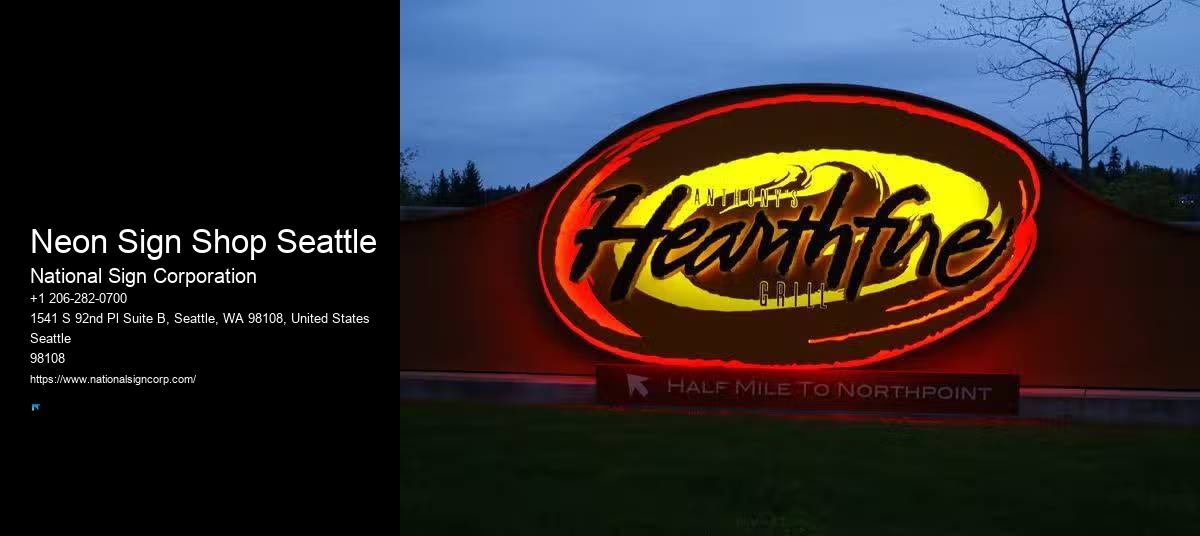 Neon Sign Shop Seattle Signage Company Reviews