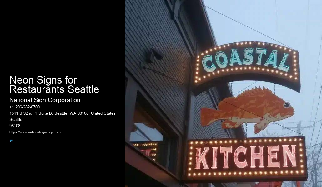 Custom Neon Signs for Businesses Neon Signs for Restaurants Seattle