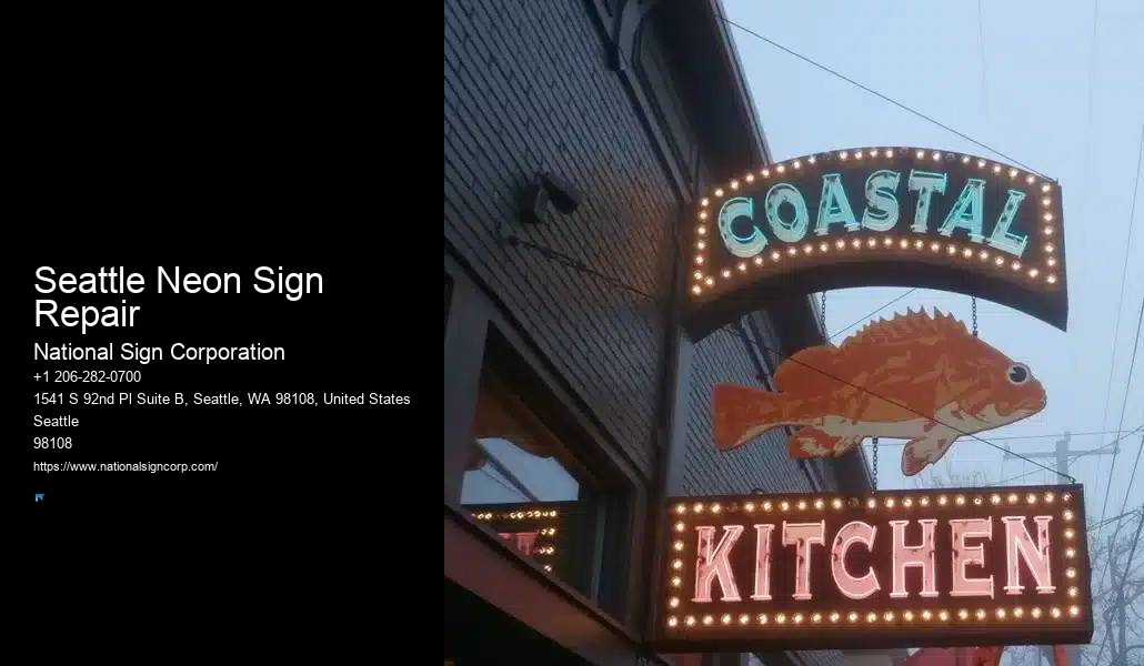 Signage Services Seattle Neon Sign Repair