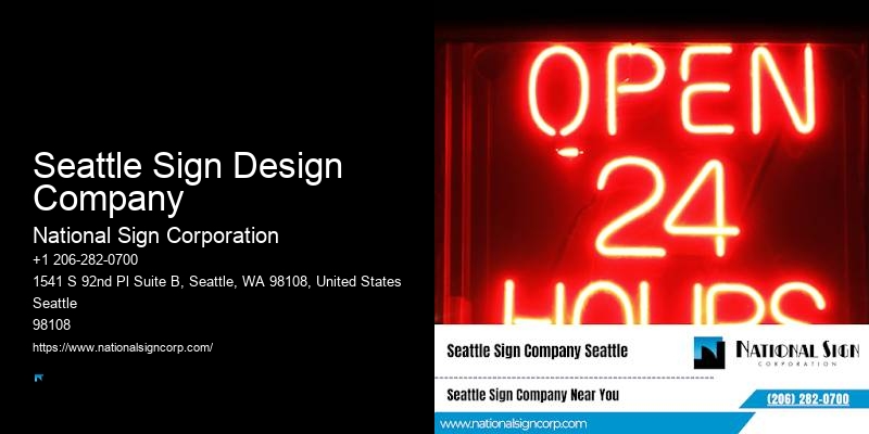 Outdoor RGB Signs Seattle Sign Design Company