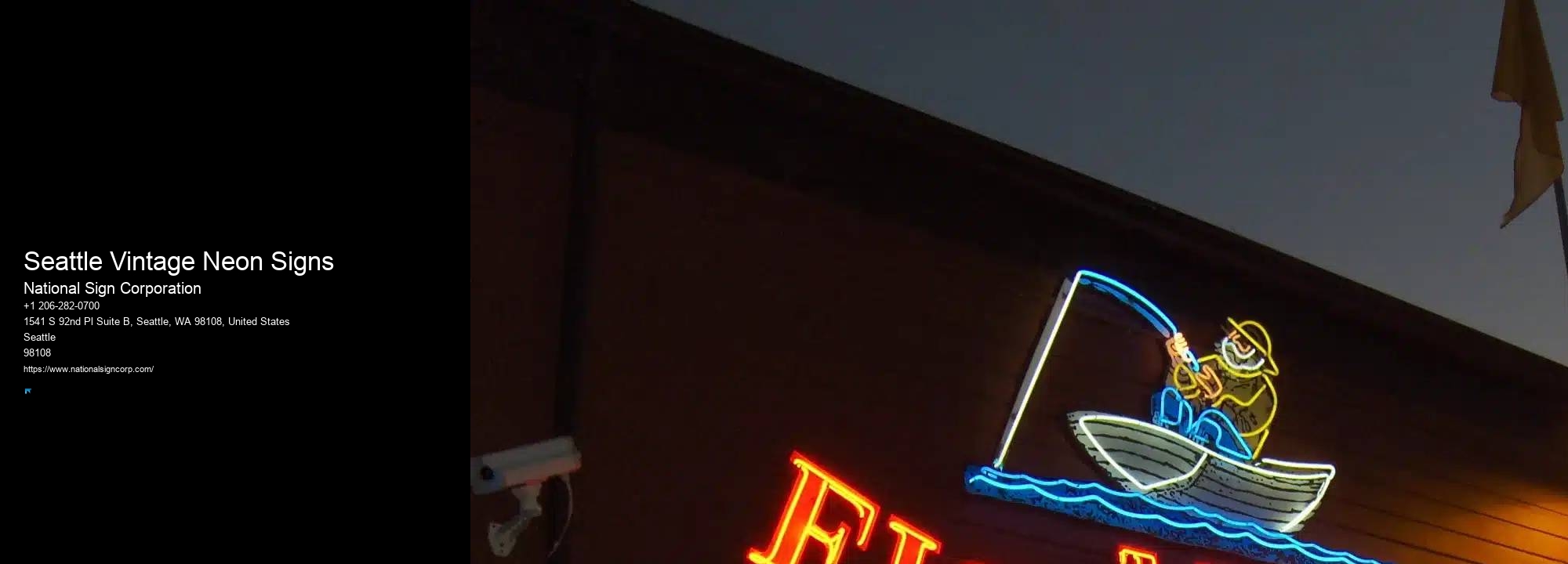 Seattle Vintage Neon Signs Sign Projects